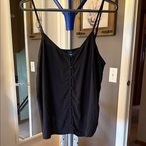 Old Navy Black Spaghetti Strap Button-Front Cami